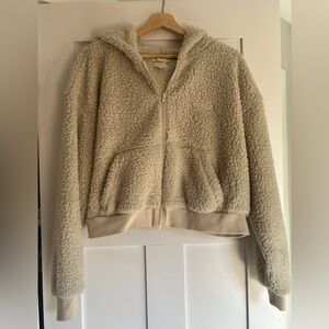SKIMS Cozy Teddy Cropped Hoodie XL